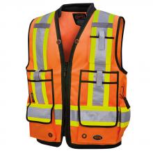 Pioneer V1011150-L - Hi-Viz 1200D Surveyor's Vest - Hi-Viz Orange - L