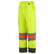 Pioneer V1190860-S - Hi-Viz Yellow Quebec Winter Insulated Traffic Control Pants - S