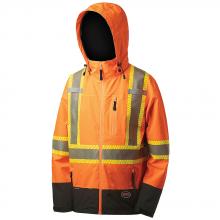 Pioneer V1130450-4XL - Softshell Waterproof Premium Safety Jacket Hi-Viz Orange - 4XL