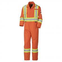 Pioneer V252005T-44 - Hi-Viz Orange Flame-Gard® FR/ARC Rated 98% Cotton 2% Antistatic 6.5 oz Coverall - Tall - 44