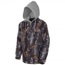 Pioneer V3080490-3XL - Quilted Polar Fleece Hooded Shirt – Camouflage – 3XL