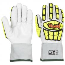 Pioneer V5012240-S - Cut and Impact-Resistant Goatskin Gauntlet Cuff Gloves (Pair) with TPR - Level A5 - S
