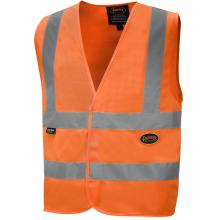 Pioneer V1031050-XL - Hi-Viz Polyester Tricot Safety Vest with 2" Tape - Hi-Viz Orange - XL