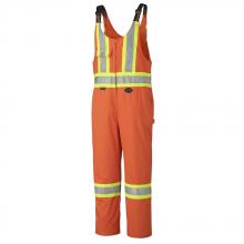 Pioneer V203021T-56 - Hi-Viz Orange Polyester/Cotton Safety Overalls with Leg Zippers - Tall - 56