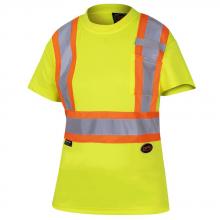 Pioneer V1051860-S - Hi-Viz Yellow Women's Birdseye Safety T-Shirt - S