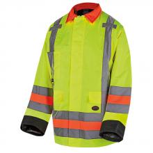 Pioneer V1190760-L - Hi-Viz Yellow Waterproof Quebec Winter Insulated Traffic Control Safety Jacket - L