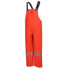 Pioneer V3510960-L - Hi-Viz Orange PVC/Polyester/PVC FR Safety Bib Pants - L