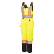 Pioneer V1121661-XS - Women's Hi-Viz 100% Waterproof Overalls - Hi-Viz Yellow - XS