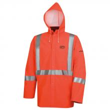 Pioneer V3510860-M - Hi-Viz Orange PVC/Polyester/PVC FR Rain Jacket - M