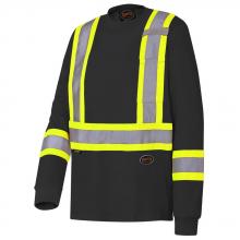 Pioneer V1050870-5XL - Long-Sleeved Safety Shirt Black - 5XL